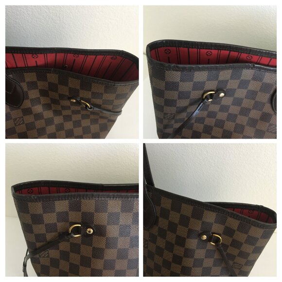 Louis Vuitton Neverfull GM Damier Authentic Tote Bag Brown Canvas with Dust Bag - Picture 12 of 16